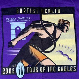 Vintage Marathon Jesus Purple T-shirt size medium